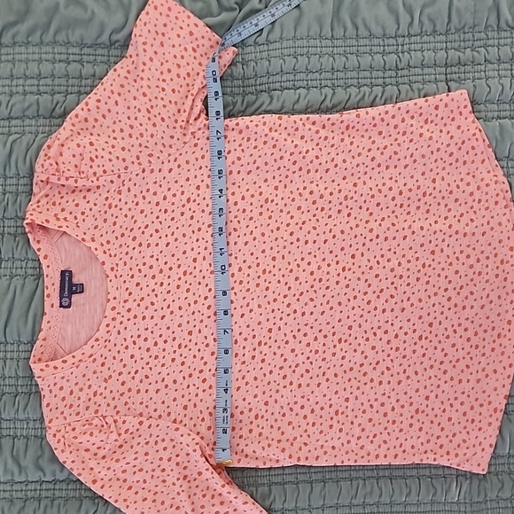 Democracy Elbow Puff Sleeve Top in Pink Size Medium NWOT - Picture 5 of 6